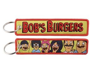 Pinstant Bob's Burgers Belcher Family Cartoon Comedy TV Show Keychain Key Tag Chain Fob Ring