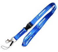 Pinstant Boeing Aerospace Aviation Aircraft Design Manufacturer Air Airplane Defense Model Airline Flight Detachable 20.2" Neck Lanyard Keychain Holder ID Badge Mobile Phone Pin Strap