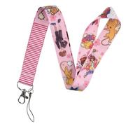 Pinstant Cardcaptor Sakura CCS Manga Anime 17.7" Neck Lanyard Keychain Holder ID Badge Mobile Phone Pin Strap