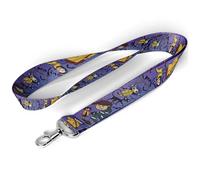 Pinstant Coraline Cartoon Movie Tim Burton 17.7" Neck Lanyard Keychain Holder ID Badge Mobile Phone Pin Strap, Blue, 17.7 inches, Blue, 17.7 inches