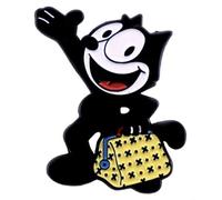 Pinstant Felix the Cat Classic Black White Cartoon 1.4"" Enamel Pin Badge, 1.4 Inches, Enamel, enamel