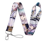 Pinstant Frieren Beyond Journey's End Anime Manga 17.7" Neck Lanyard Keychain Holder ID Badge Mobile Phone Pin Strap