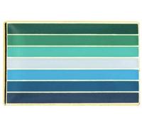 Pinstant Gay Man Pride Rights Rainbow LGBTQ Enamel Pin, 1 Inch