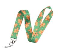 Pinstant Gingerbread Man Christmas Cookies Xmas 17.7" Neck Lanyard Keychain Holder ID Badge Mobile Phone Pin Strap