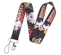Pinstant Gon Killua Anime Manga Hunter X XX 17.7" Neck Lanyard Keychain Holder ID Badge Mobile Phone Pin Strap