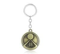 Pinstant Japan Japanese Nishikiyama Family Daimon Clan Yakuza Crest Sigil Mon Keychain KeyRing Key Chain Ring, Mixed, 1.15 inches wide