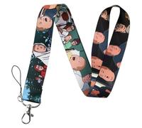 Pinstant King of the Hill Hank Bobby Peggy Cartoon Comedy TV Show 17.7" Neck Lanyard Keychain Holder ID Badge Mobile Phone Pin Strap