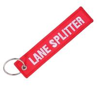 Pinstant Lane Splitter Splitting Driver Drive Track Race Racing Motorcycle Motorbike Biking Biker Car Dirtbike Keychain Key Tag Chain Fob Ring, Mixed, 5.1 x 1.2 inches