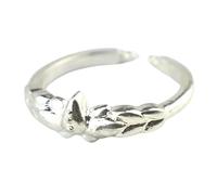 Pinstant Mirrored Lotus Ring Himmel Gifted Frieren Beyond Journey's End Anime Manga Cosplay Adjustable Ring Prop Jewelry for Fans