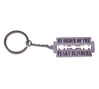Pinstant Peaky Blinders Razor Blade Shelby TV Show By the Order Of Small Heath Birmingham 1919 Guns Keychain KeyRing Key Chain Ring
