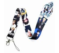 Pinstant Stray Kids South Korea Korean Music Boy Pop Band 17.7" Neck Lanyard Keychain Holder ID Badge Mobile Phone Pin Strap