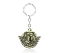 Pinstant Tojo Clan Majima Family Japan Japanese Daimon Yakuza Crest Sigil Keychain KeyRing Key Chain Ring, Mixed, 1.5 inches wide