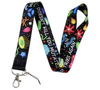 Pinstant What Doesn't Kill You Mutates Tries Again Virus Viral Cells Cellular MicroBiology Medical Research Science Vaccine Germs Flu 17.7" Neck Lanyard
