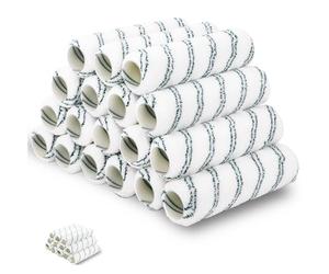 PinStone 18 Pack 9" x 1/2" Pile Microfiber Paint Roller Sleeves, Lint-Free Microfiber Sleeves, Medium Pile for 1.5“ Standard Roller Frame, Ideal for All Paints & Stains, Smooth to Semi-smooth Surfaces