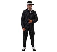 Pinstripe 1920's Gangster Costume - Large