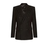 Pinstripe Double-Breasted Jacket - male - Dolce & Gabbana - Blazers - Black - M - Suits M