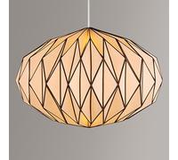 Pinstripe Oval Origami Paper Lampshade