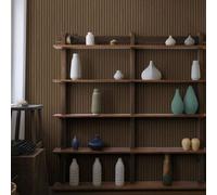 Pinstripe Wood Slats Brown Wallpaper By Arthouse 101315Ah