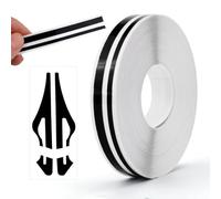 Pinstriping Tape with 1 Sticker, Auto Pinstripe Tape PVC Car Pin Stripe Decal Stickers for Musical Instrument Motorcycle (Black)