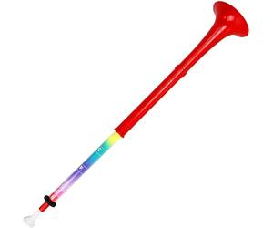 pInstrument pBuzz Plastic Kids Musical Instrument - Easy to Play Range of 6 Notes - Authentic Bb Sound for Student and Beginner - Detachable Mouthpiece - Lightweight - Durable ABS Construction - Red