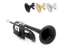 PInstrument pTrumpet hyTech - Metal/Polymer Trumpet - Mouthpiece - Padded Carrying Bag - Bb Authentic Sound for Student & Beginner - ABS Construction - Black