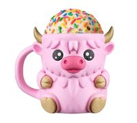 Pint Ice Cream Holder | 16 oz Highland Cow Ice Cream Holder | Reusable Beer Can Cup for Dessert Freezer Women Men Summer Movie Nights BBQ Trips Birthday Party Holiday