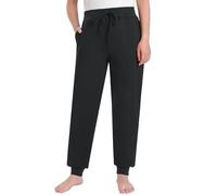 Pintage Women's Petite Joggers Petite Length, Black, L Petite
