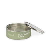 Pintail Candles Large 3 Wick Scented Candle Tin - Rosewater & Ivy