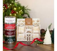 Pintail Candles The Gingerbread Cottage Gift Set - Paint Pot Tins Candle with Christmas Spice, Gingerbread Cottage, Nutmeg & Cedar, Santa's Shortbread Scents