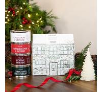 Pintail Candles The Holiday Cottage Gift Set - Paint Pot Candles with Festive Fragrances Including Frankincense & Myrrh, Cinnamon & Orange, Christmas Tree Forest, and Festive Fireside