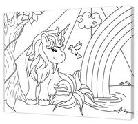 Pintcolor Frame with Printed Canvas Coloring 40 x 30 x 3.5 cm 10557