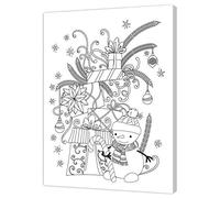 Pintcolor Frame with Printed Canvas Coloring 40 x 30 x 3.5 cm 10560