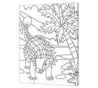 Pintcolor Frame with Printed Canvas Coloring 40 x 30 x 3.5 cm 10562
