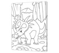 Pintcolor Frame with Printed Canvas Coloring 40 x 30 x 3.5 cm 10563