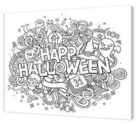 Pintcolor Frame with Printed Canvas Coloring 40 x 30 x 3.5 cm 10565