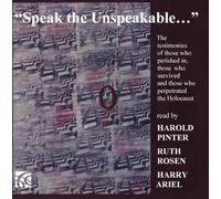 PINTER/ROSEN/ARIEL - SPEAK THE UNSPEAKABLE - CD - J3z