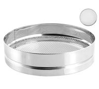 Pinti Inox Stainless Steel Fish Sieve Cm 35 Hole 6x6 Cm Gray