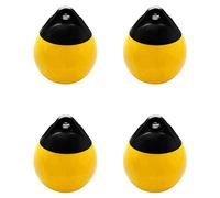 pintoc 4X Heavy Duty PVC Boat Round Anchor Buoy Dock Bumper Inflatable Protection Marine Mooring Buoy Yellow