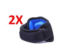 PintoMed - Tennis Elbow Support Strap for Men and Women, 2 Pack, Neoprene Adjustable, Elbow Brace with Compression Pad, Pain Relief, Support for Tennis or Golfer's Elbow, Waterproof