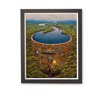 Pintoo Jigsaw Puzzles 2000 Piece for Adults - Jacek Yerka - Bibliodame Beautiful Plastic Puzzle for Home Decor Zero Dust Easy Storage [H1640]