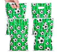 PintreeLand 40PCS Soccer Goodie Bags, Plastic Birthday Party Favors Bags for Football Sport Theme