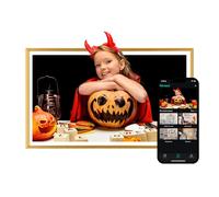 PINTURA 10.1 Inch WiFi Digital Photo Frame, 1280x800 HD Display, 64GB Storage, Auto-Rotate, Wall Mount, Share Photos & Videos Instantly to