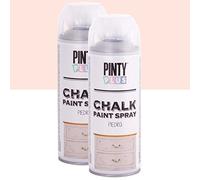 PintyPlus Chalk Finish Spray Paint, Water Based, One coat Coverage, 400 ml (2PK, Stone)