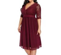 Pinup Fashion womens Classic, Burgundy, 20 Plus