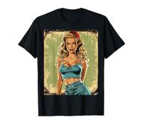 Pinup Girl Pin Up Vintage Retro American Woman T-Shirt