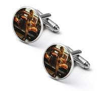 Pinup Women Sexy Hot Rod Car Garage Man Cave Cufflinks for Men Women Cuff Links Tuxedo Shirt Personalised Printed Jewelry Accessories