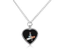 Pinups Lady Cigar Urn Necklace for Ashes Adjustable Pet Cremation Jewelry for Men Women