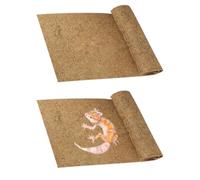 PINVNBY 2 Pcs Reptile Carpet Coconut Fiber Mat,Lizard Terrarium Substrate Liner Gecko Tank Flooring Bearded Dragon Tank Accessories Bedding for Snakes Chameleons Tortoises