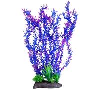 PINVNBY Aquarium Plastic Plants Aquarium Decor Artificial Fish Tank Plants,Tall Fish Tank Decorations, Extra Large Aquarium Plant 20.4 inch Tall,1PCS (Purple)