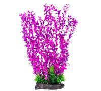 PINVNBY Aquarium Plastic Plants Aquarium Decor Artificial Fish Tank Plants,Tall Fish Tank Decorations, Extra Large Aquarium Plant 20.4 inch Tall,1PCS (Pink)